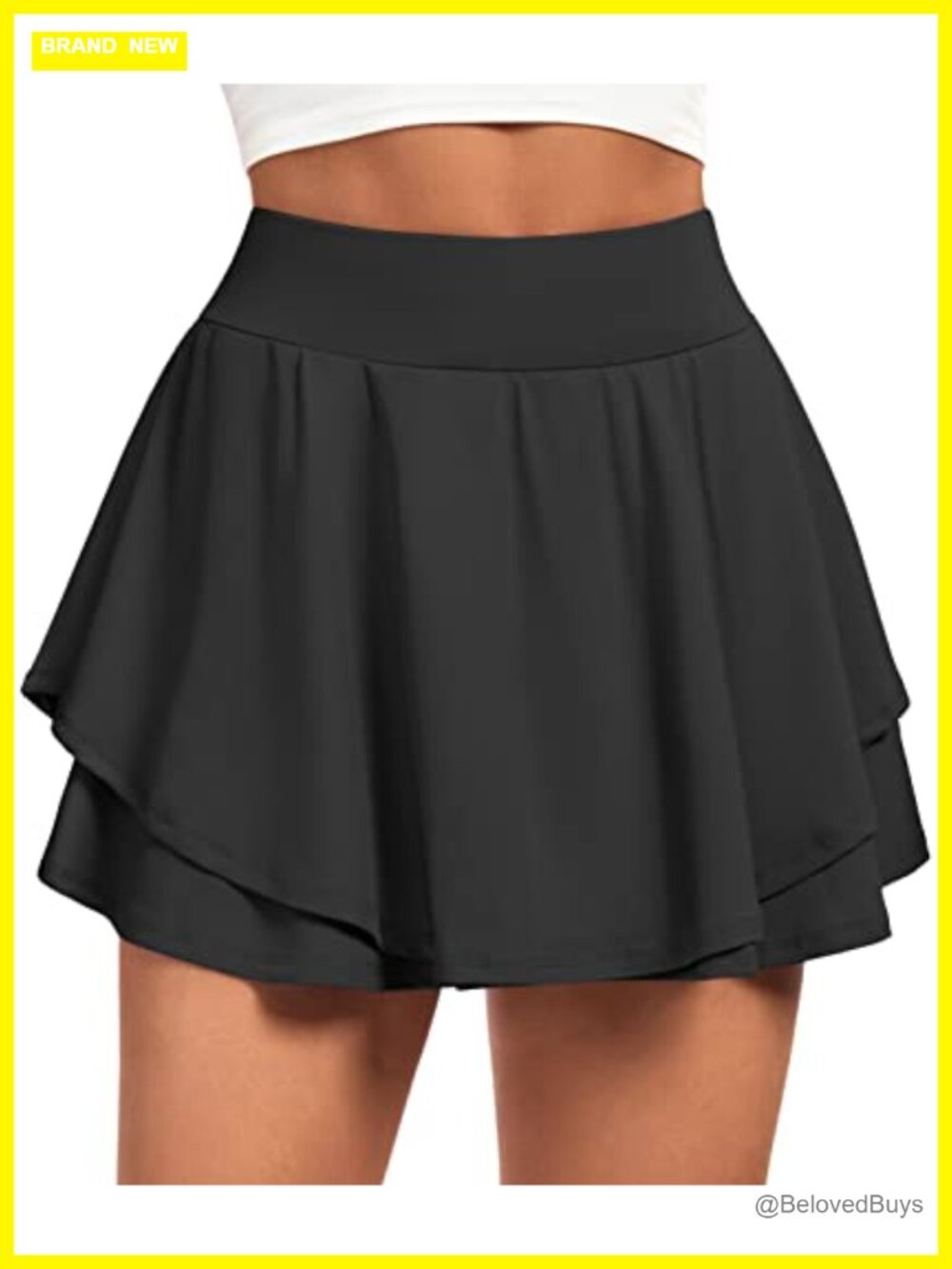 Women's Tennis Skirt Pleated Skort with Pockets Polyester Spandex
